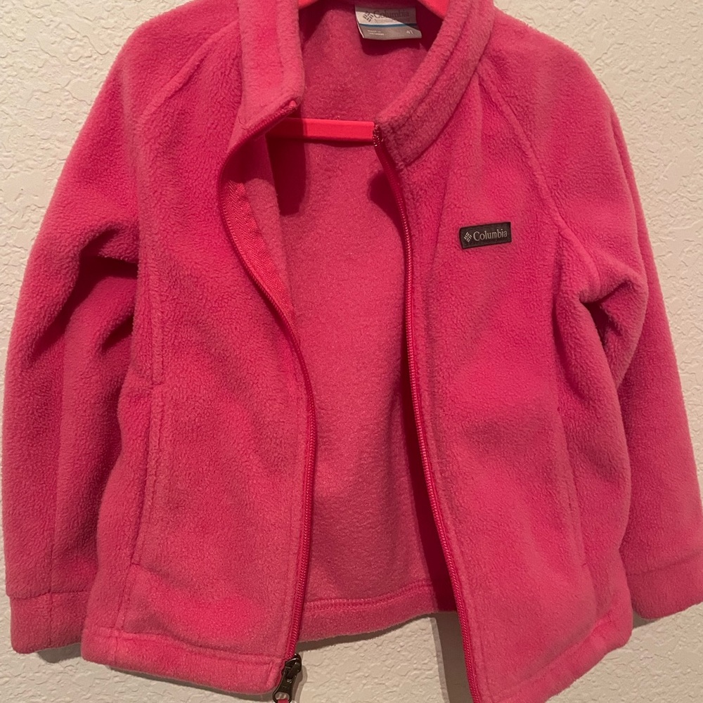 Columbia 4T pink zipper jacket